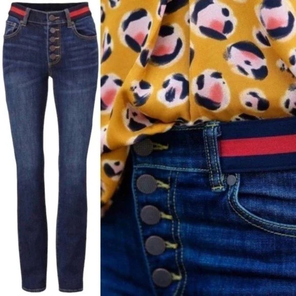 CAbi  Simone 3751 Exposed Button Fly Skinny Jeans in Adventure Wash, Siz…